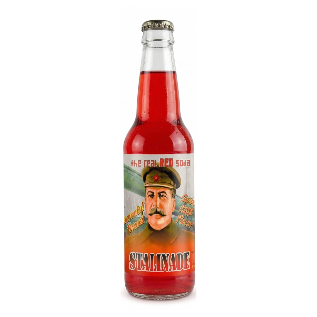 Rocket Fizz Stalinade soda bottle