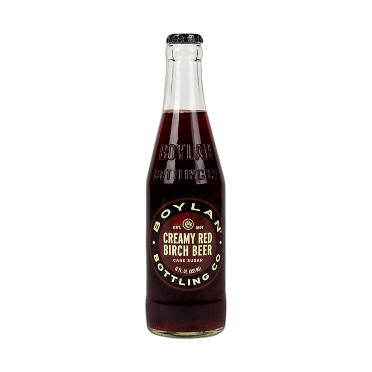 Boylan Creamy Red Birch Beer bottle
