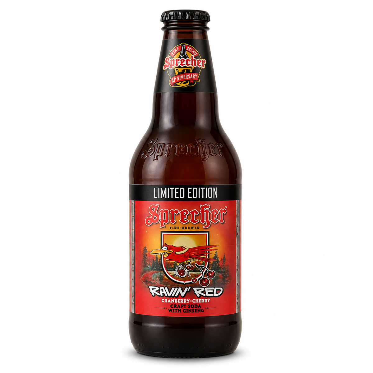 Sprecher Ravin Red Soda bottle