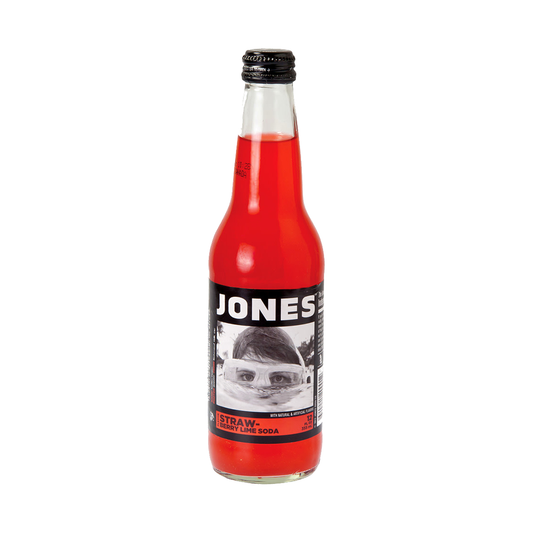 Jones Soda Strawberry Lime Soda bottle
