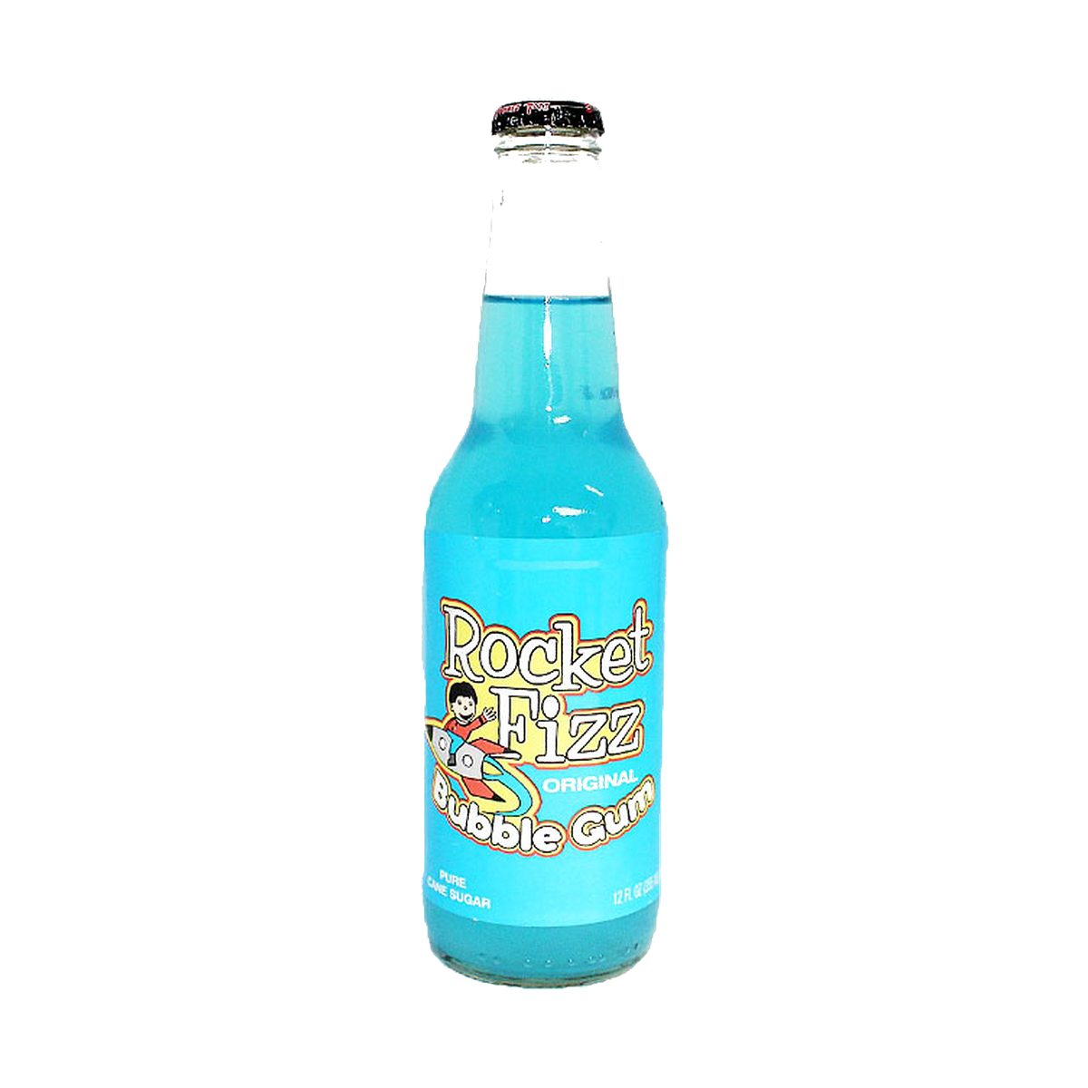 Rocket Fizz Bubble Gum Soda bottle