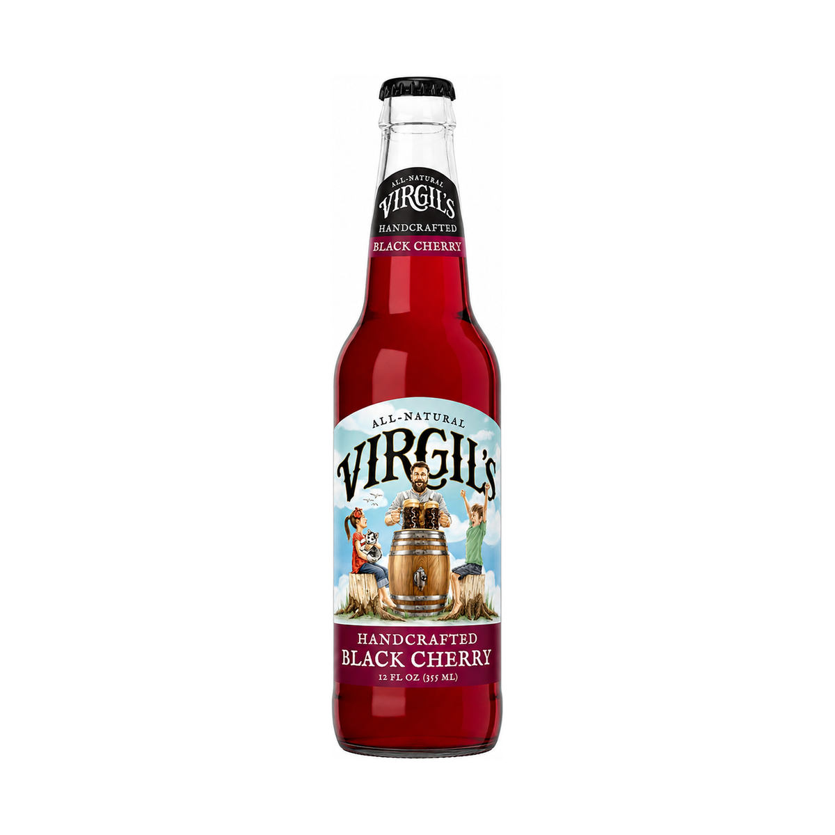 Virgil's Black Cherry Soda bottle