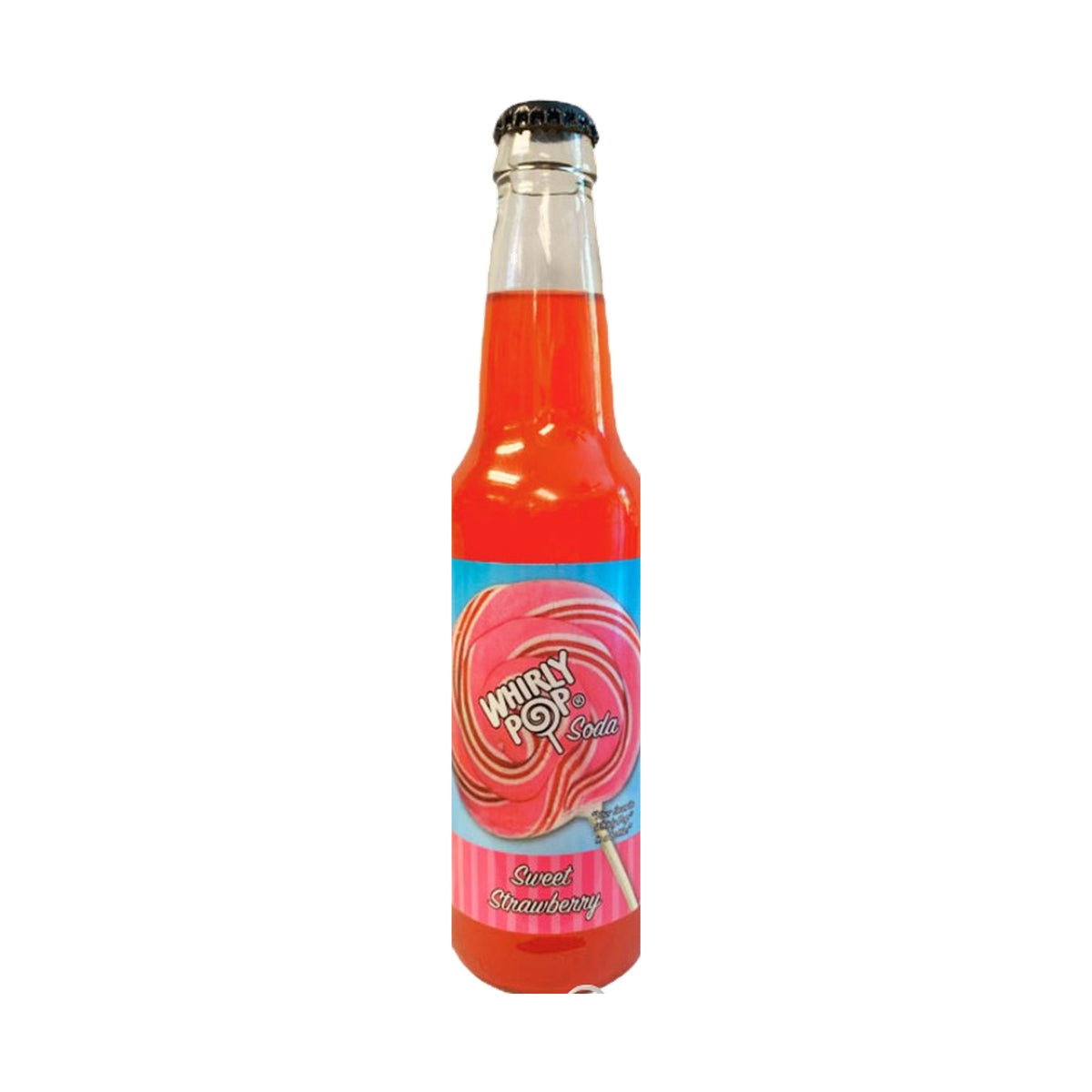Whirly Pop Sweet Strawberry soda bottle