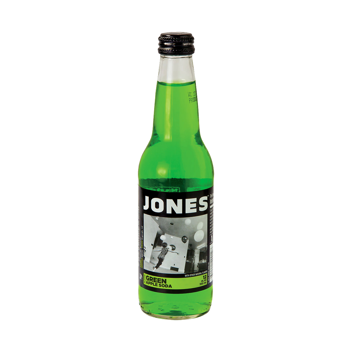 Jones Soda Green Apple Soda bottle
