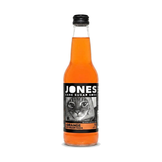 Jones Soda Orange & Cream Soda bottle
