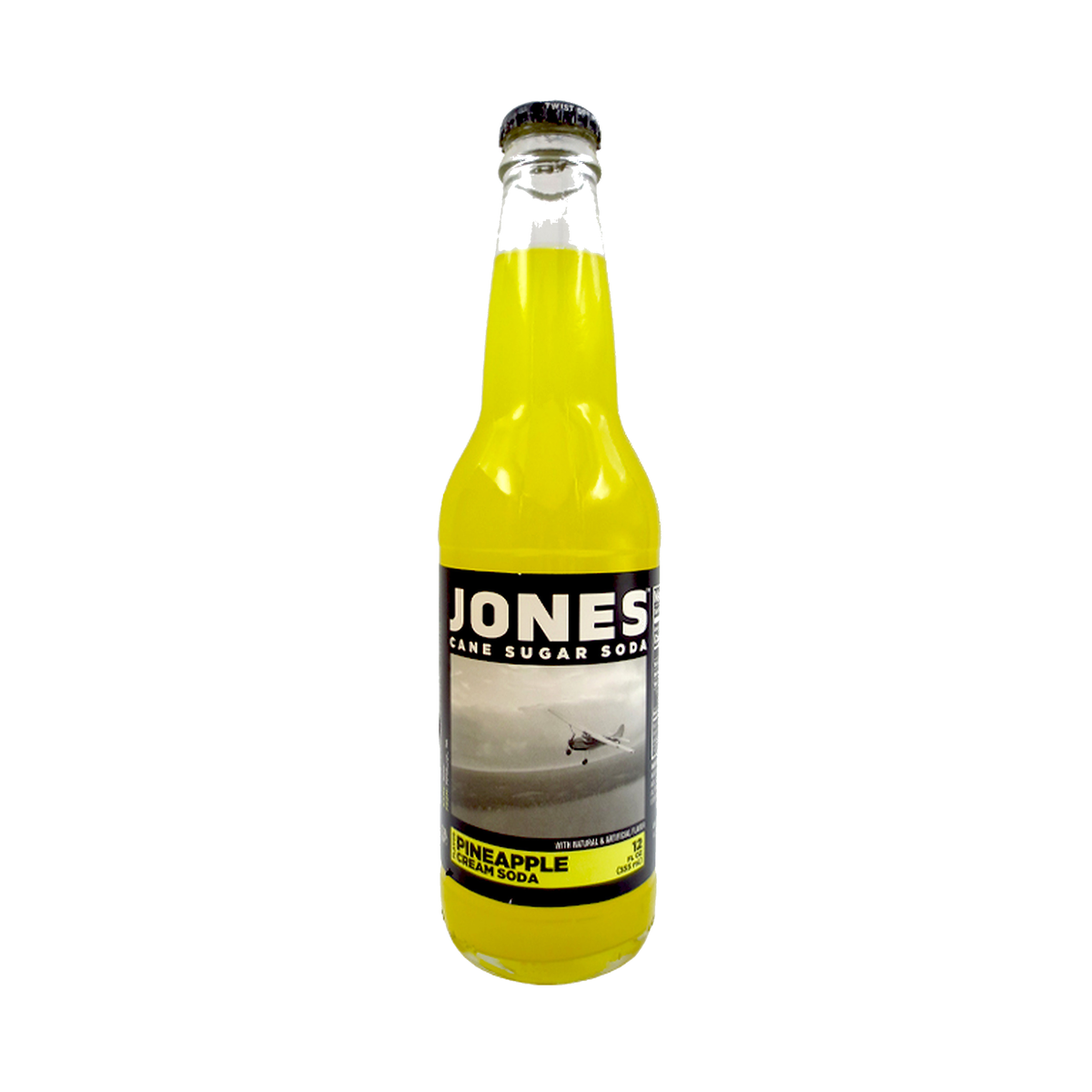 Jones Soda Pineapple Cream Soda bottle