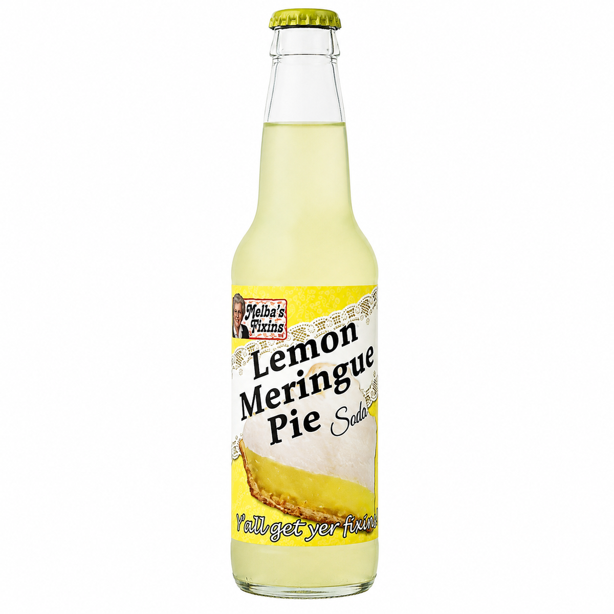 Melba's Fixins Lemon Meringue Pie Soda bottle