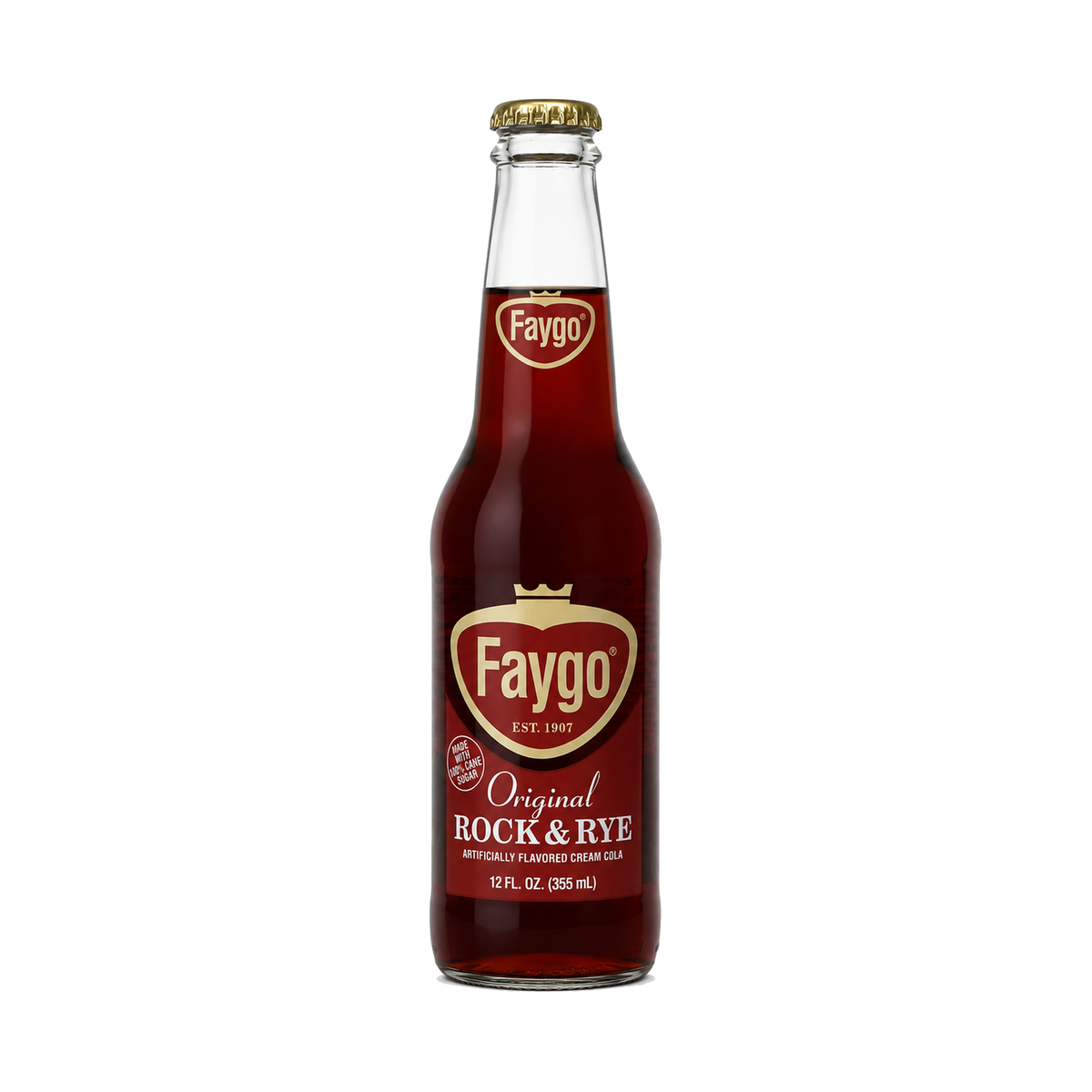 Faygo Rock & Rye Soda bottle