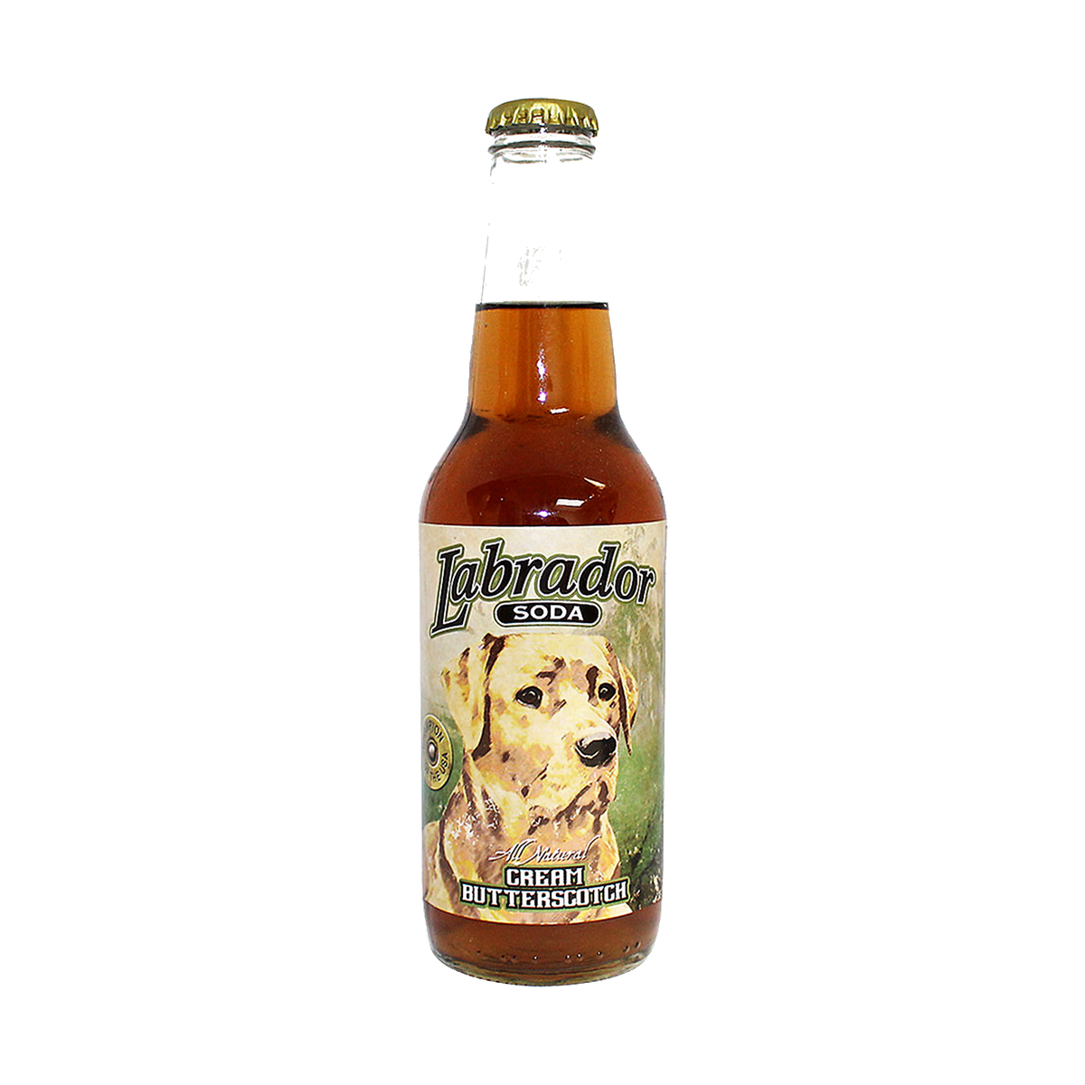 Labrador Cream Butterscotch Soda bottle