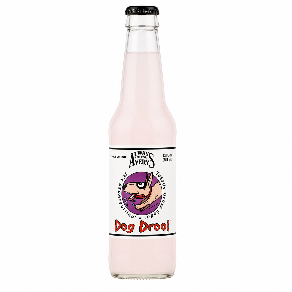 Avery's Dog Drool Soda bottle