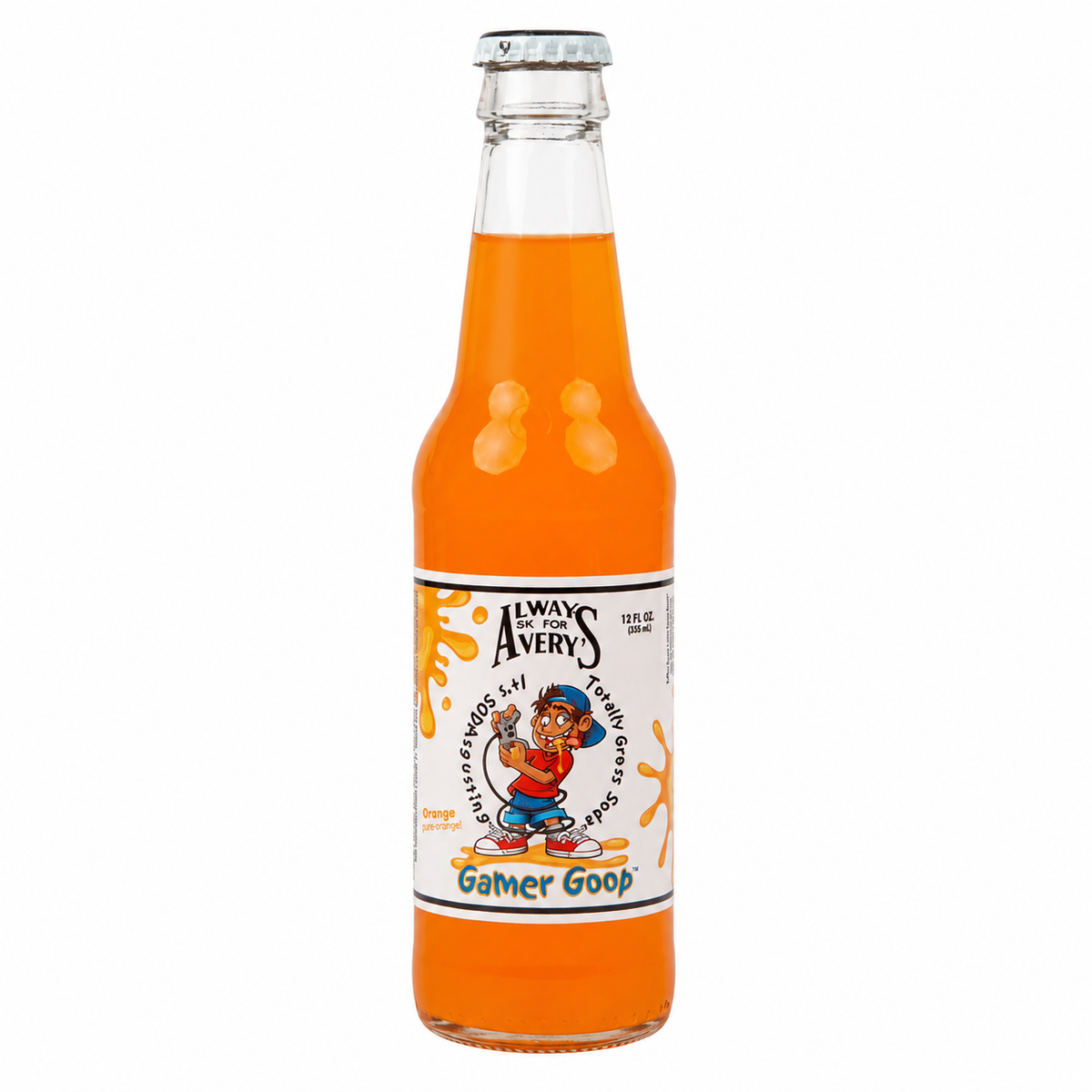 Avery's Gamer Goop Soda bottle