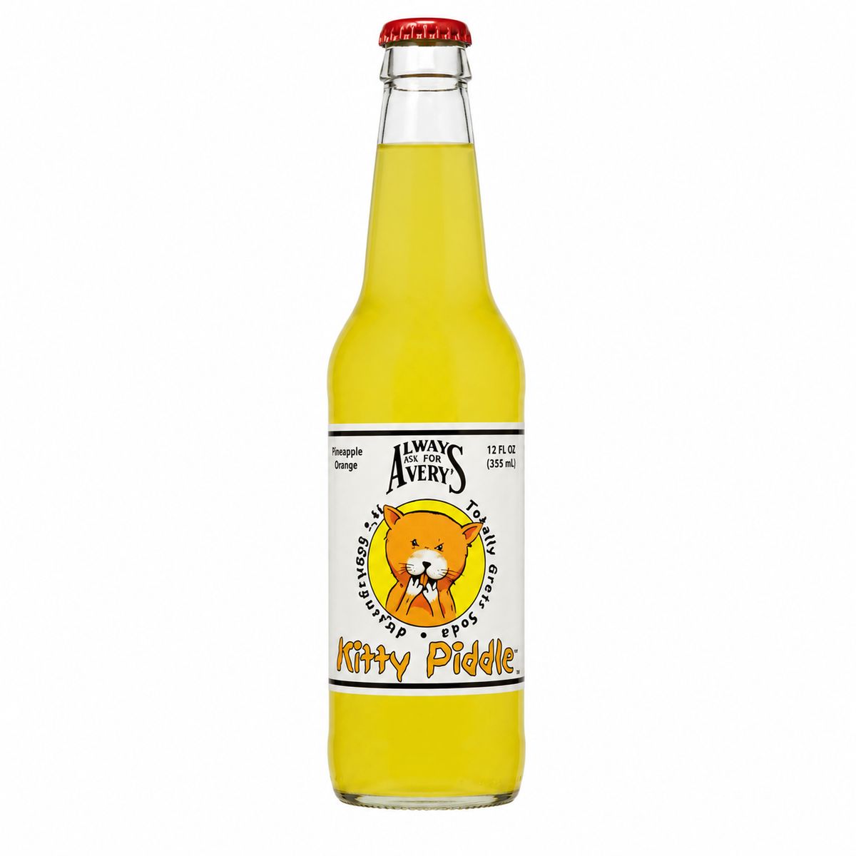 Avery's Kitty Piddle Soda bottle