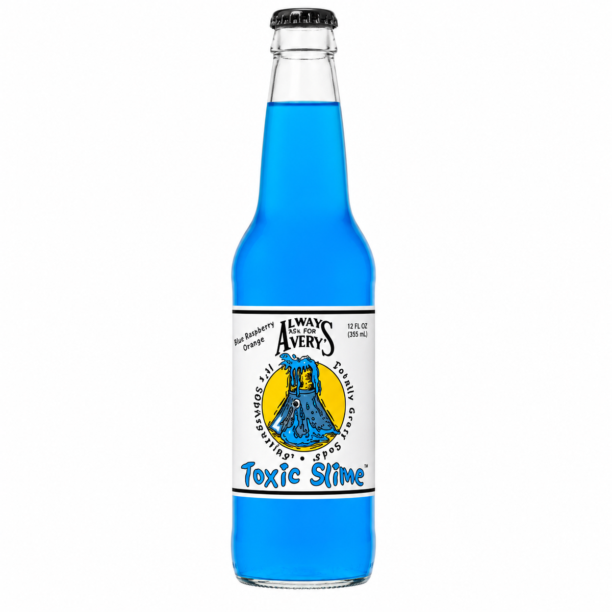 Avery's Toxic Slime Soda bottle