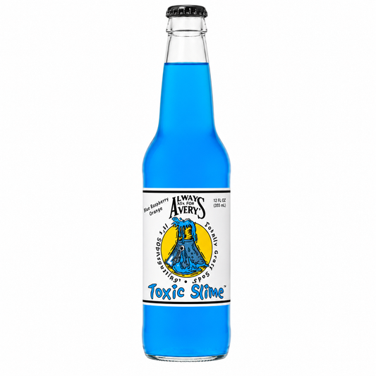 Avery's Toxic Slime Soda bottle