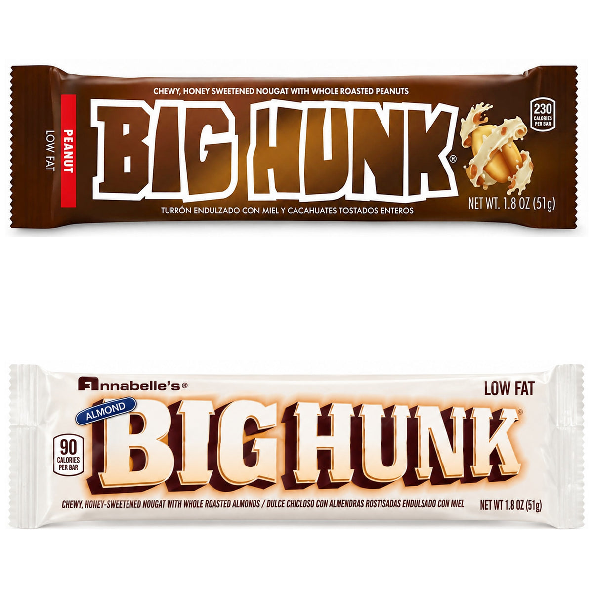 Big Hunk Variety Pack original peanut and almond bars