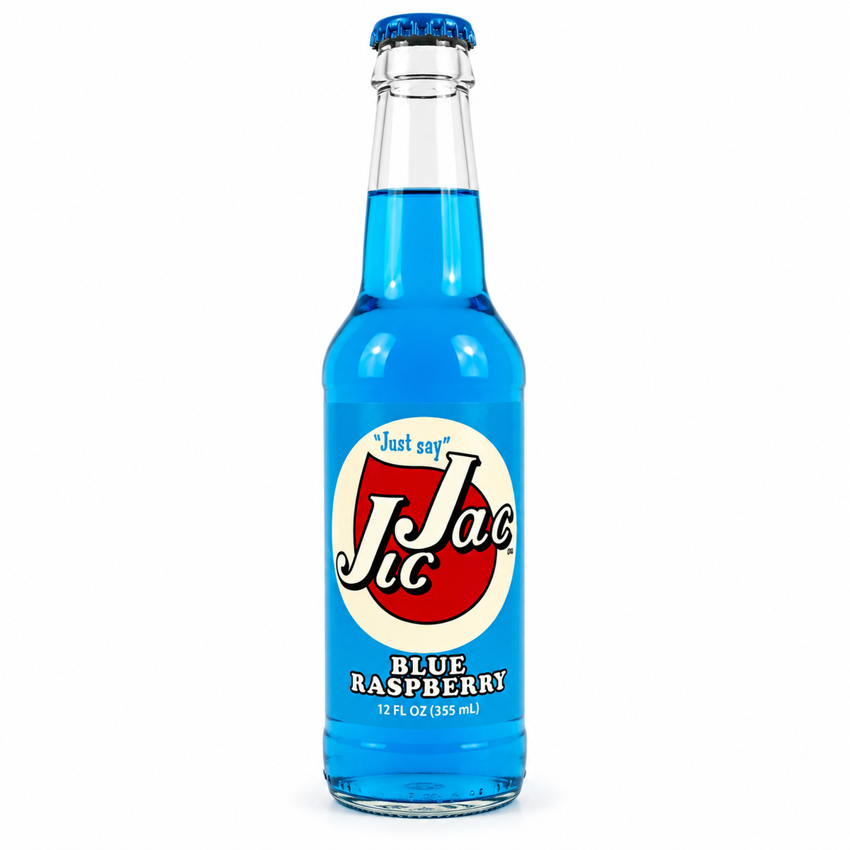 Orca Beverage Jic Jac Soda - Blue Raspberry bottle