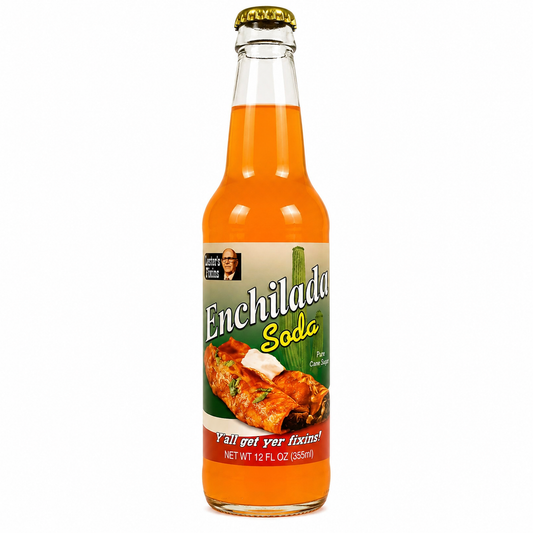 Lester's Fixins Enchilada Soda bottle
