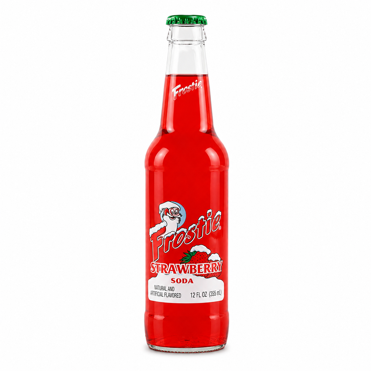 Frostie Strawberry Soda bottle