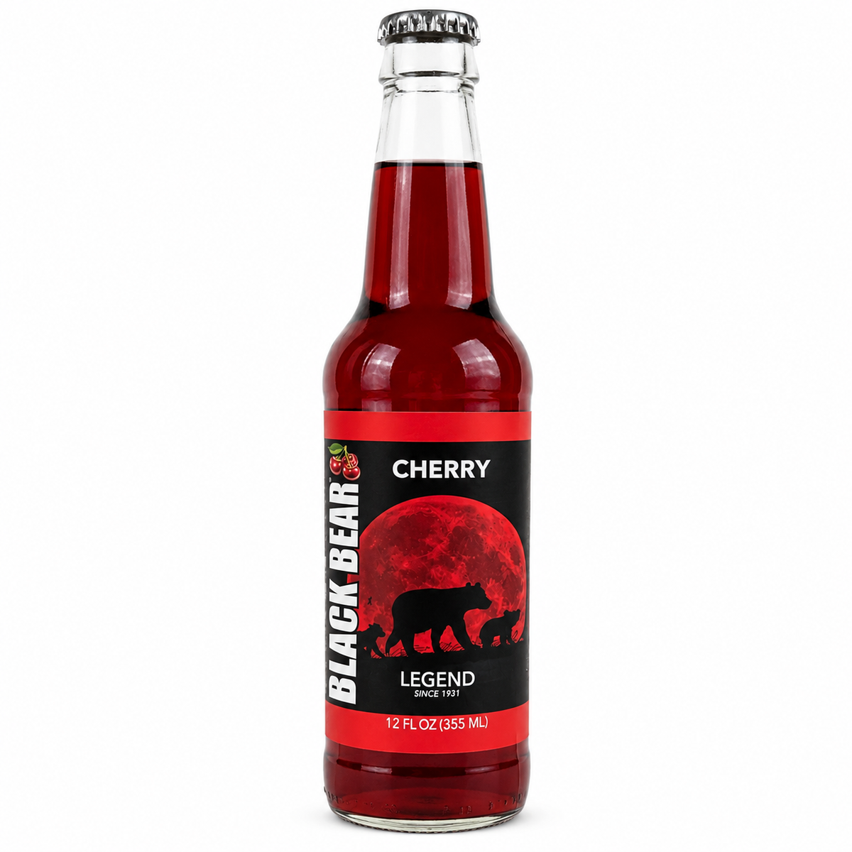 Sprecher Brewing Co Black Bear Cherry Soda bottle