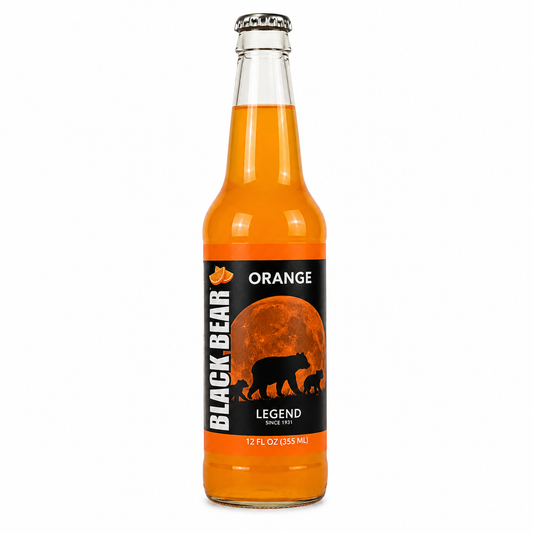 Sprecher Brewing Co Black Bear Soda Orange bottle
