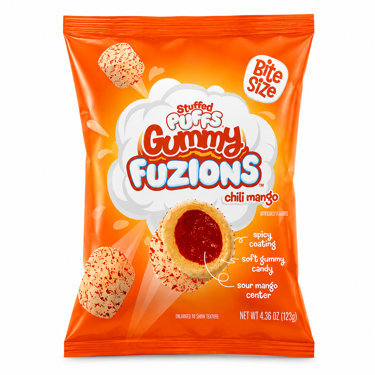 Stuffed Puffs Gummy Fuzions Chili Mango