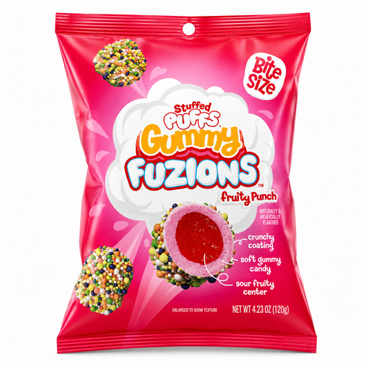Stuffed Puffs Gummy Fuzions Fruity Punch
