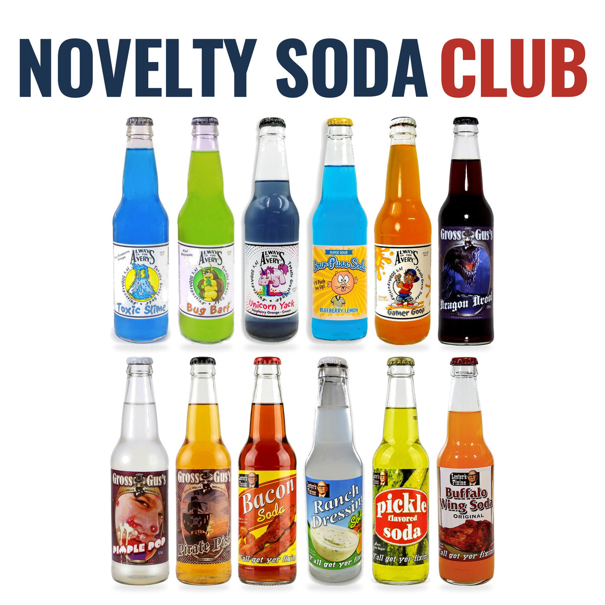 Novelty Soda Club example bottles