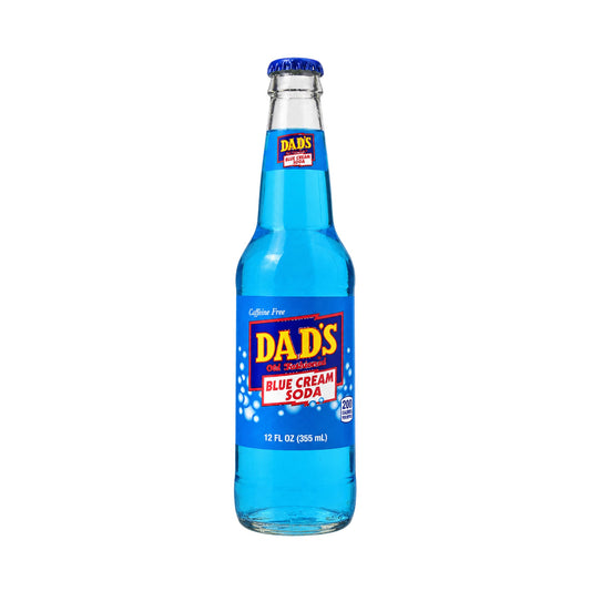 Dad's Blue Cream Soda bottle