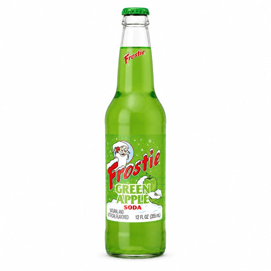 Frostie Green Apple Soda bottle