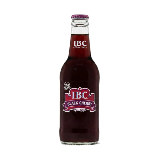 IBC Black Cherry Soda bottle