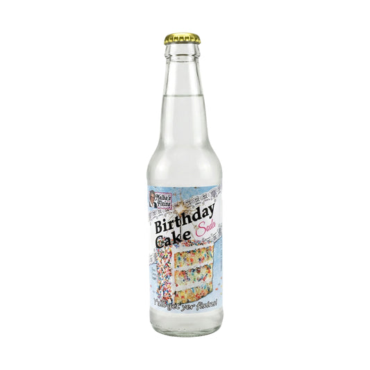 Melba's Fixins Birthday Cake Soda bottle