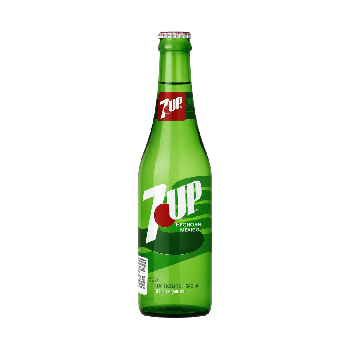 Mexican 7UP glass bottle