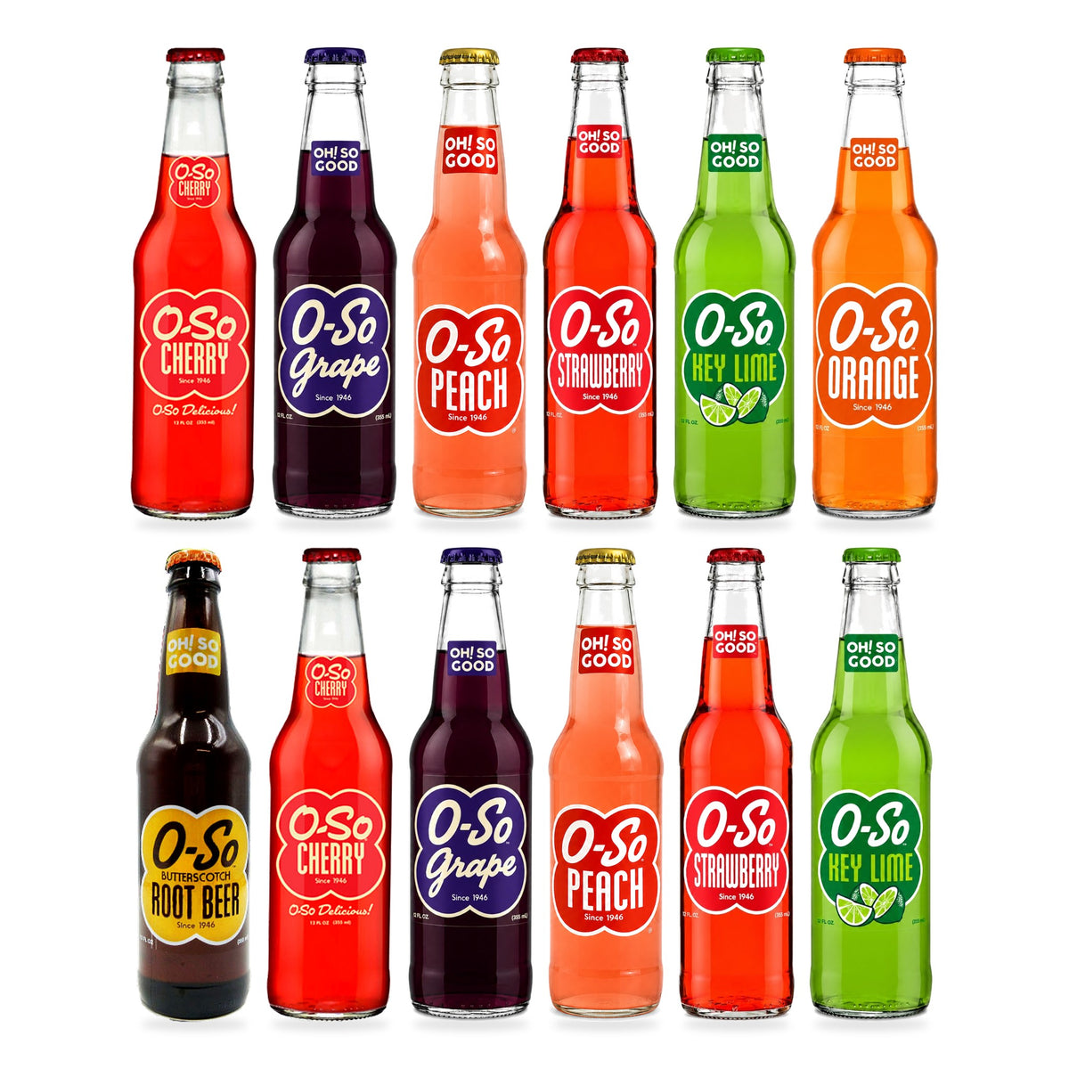 O-SO Variety 12 Pack