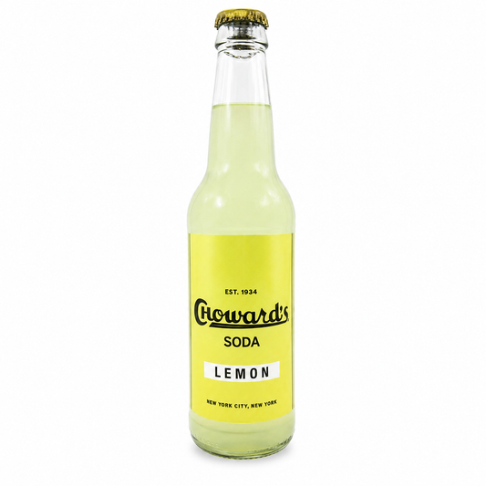 Rocket Fizz Chowards Lemon Soda bottle