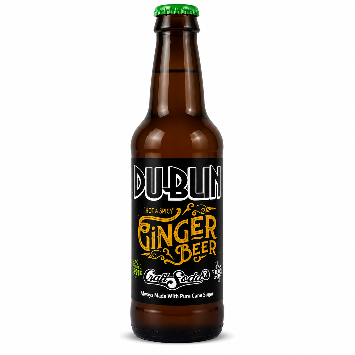 Dublin Hot & Spicy Ginger Beer Soda bottle