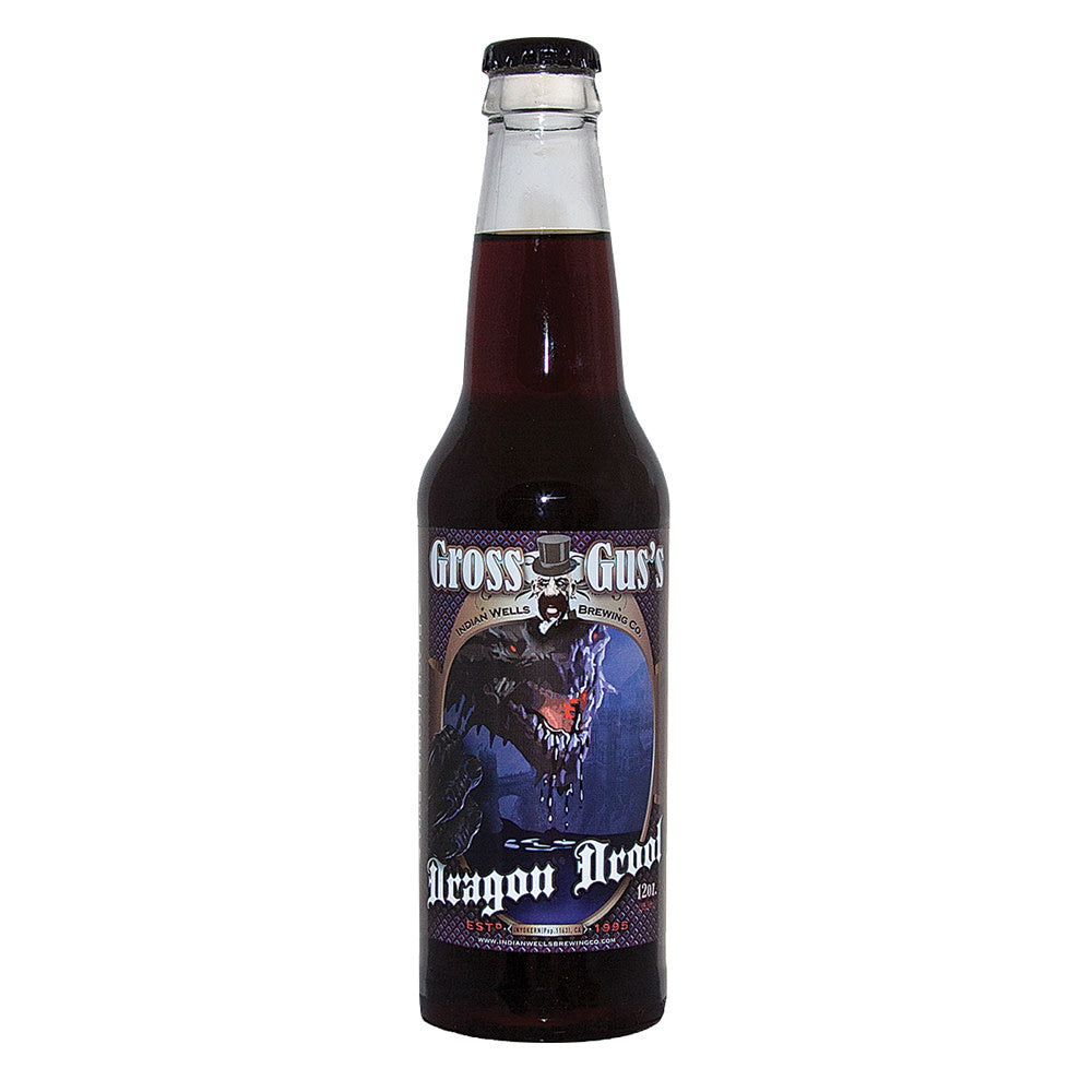 Rocket Fizz Gross Gus - Dragon Drool Soda (black Licorice) bottle