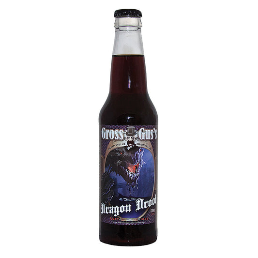 Rocket Fizz Gross Gus - Dragon Drool Soda (black Licorice) bottle