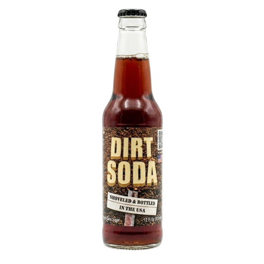 Rocket Fizz Dirt Soda bottle