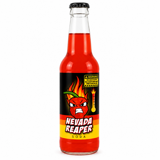 Rocket Fizz Hot - Nevada Reaper Soda bottle