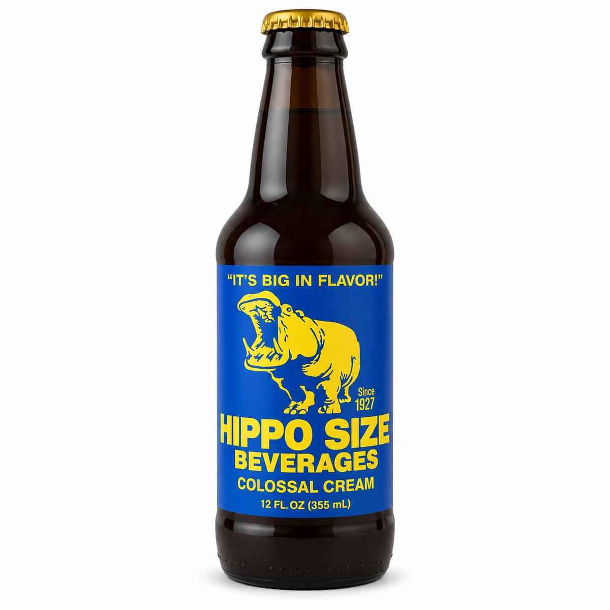 Hippo Colossal Cream Soda bottle
