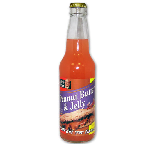 Lester's Fixins Pb&J Soda bottle
