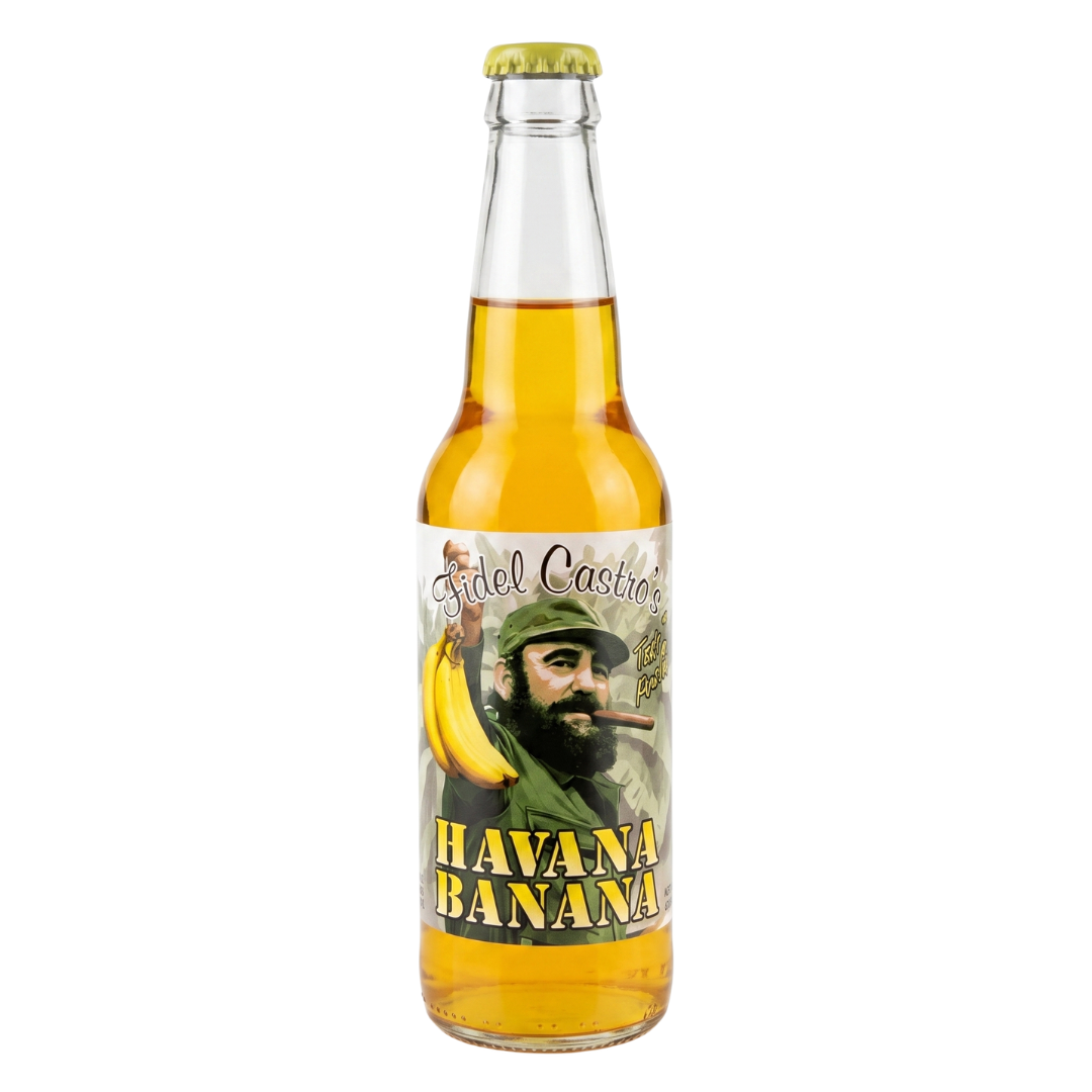 Rocket Fizz Fidel Castros Havana Banana Soda bottle