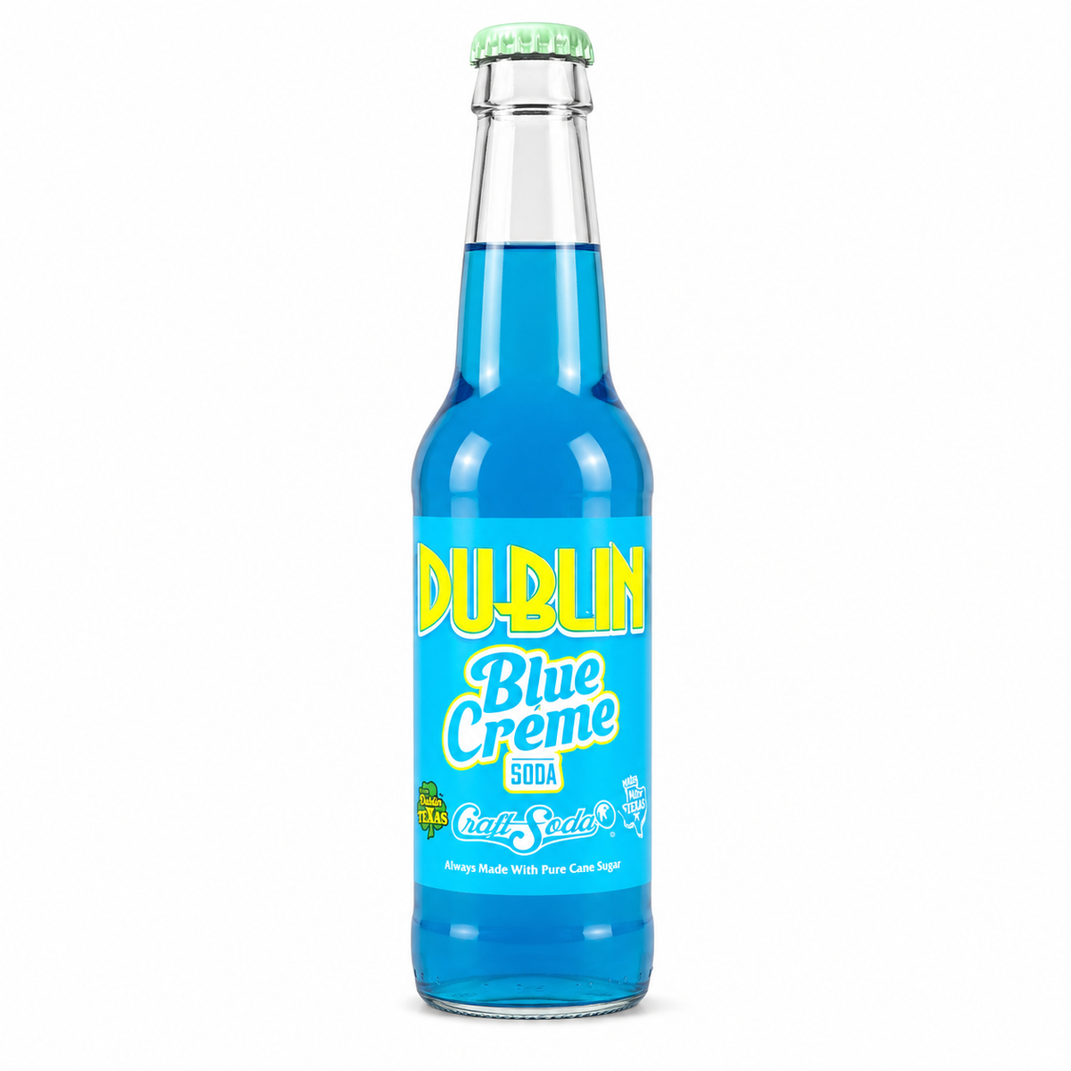 Dublin Blue Crème Soda bottle