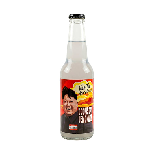Rocket Fizz Doomsday Lemonade bottle