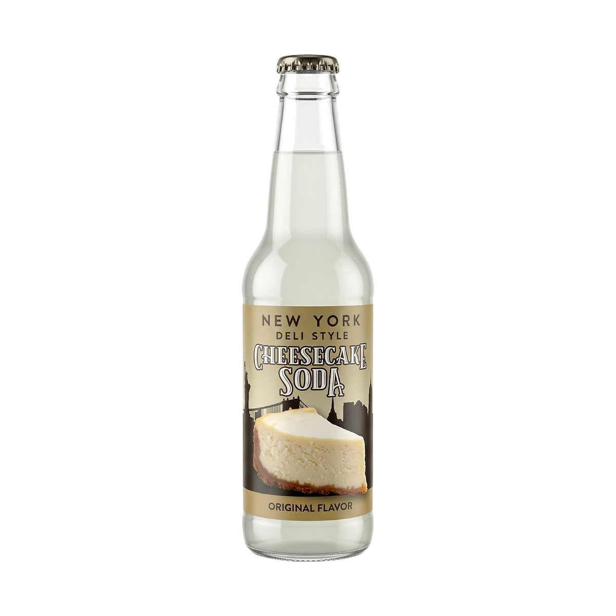 Rocket Fizz New York Deli Style Strawberry Cheesecake Soda bottle
