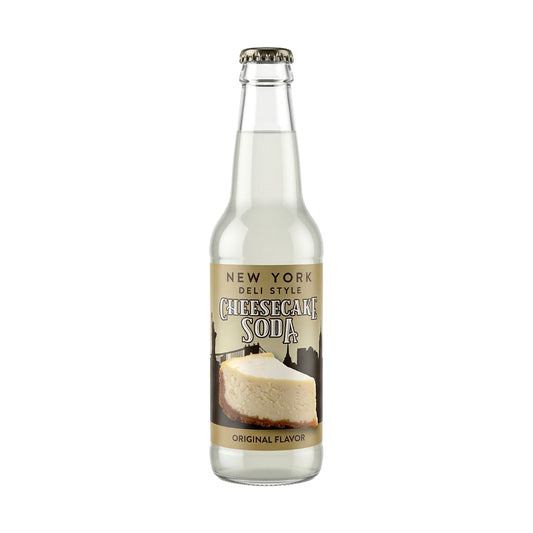 Rocket Fizz New York Deli Style Strawberry Cheesecake Soda bottle