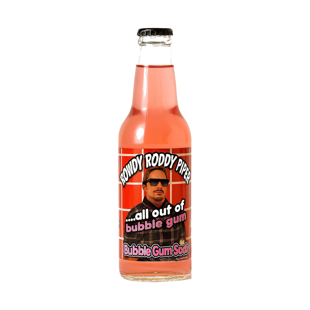 Rowdy Roddy Piper Bubble Gum Soda bottle