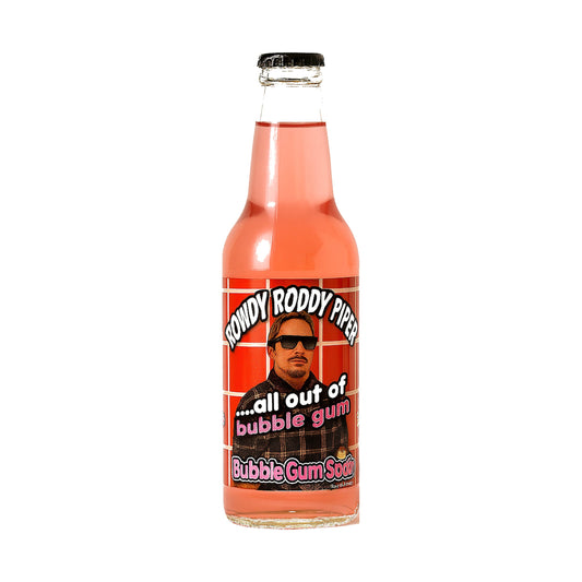 Rowdy Roddy Piper Bubble Gum Soda bottle