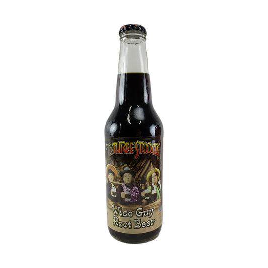 Rocket Fizz The Three Stooges Wise Guy Root Beer bottle
