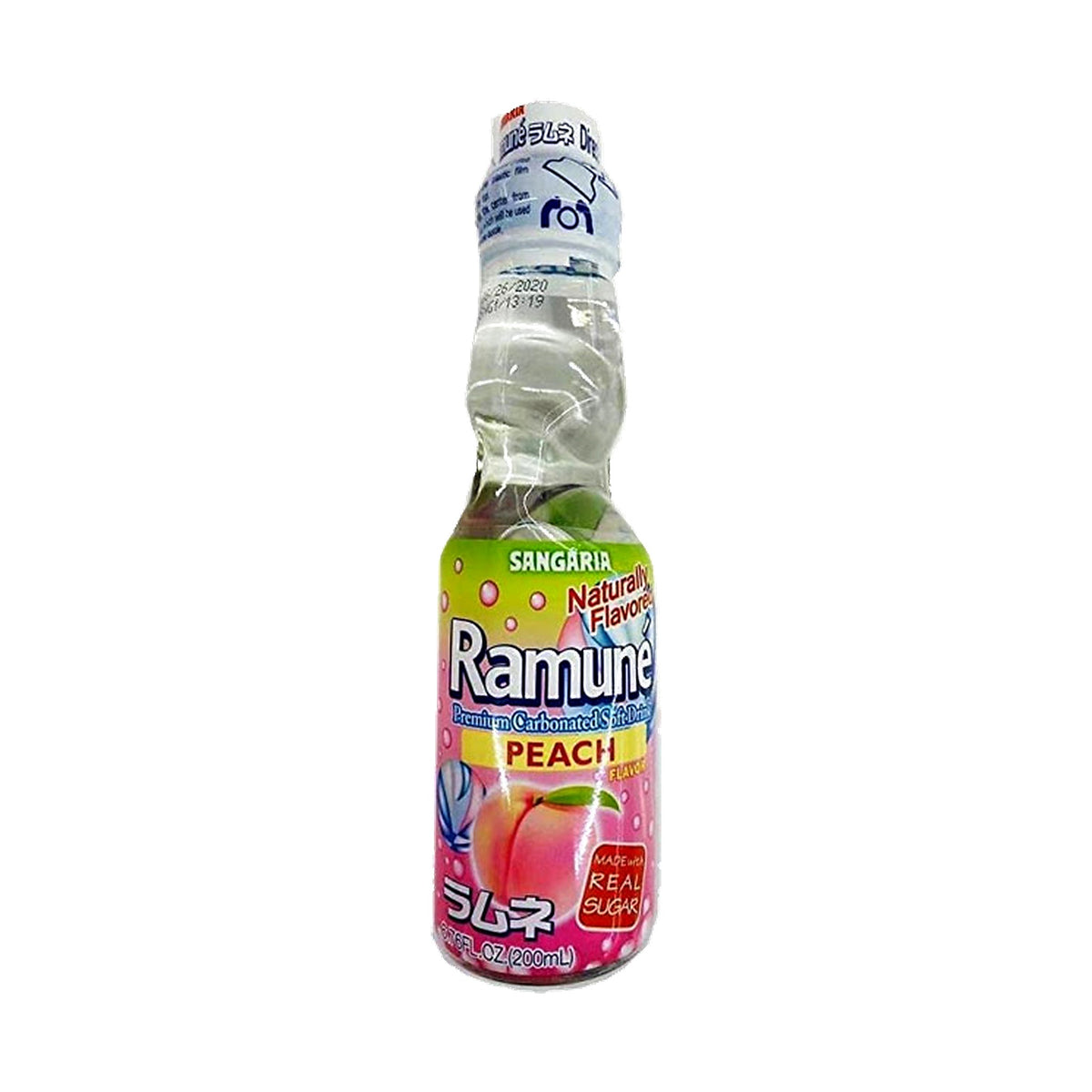 Sangaria Ramune Peach bottle